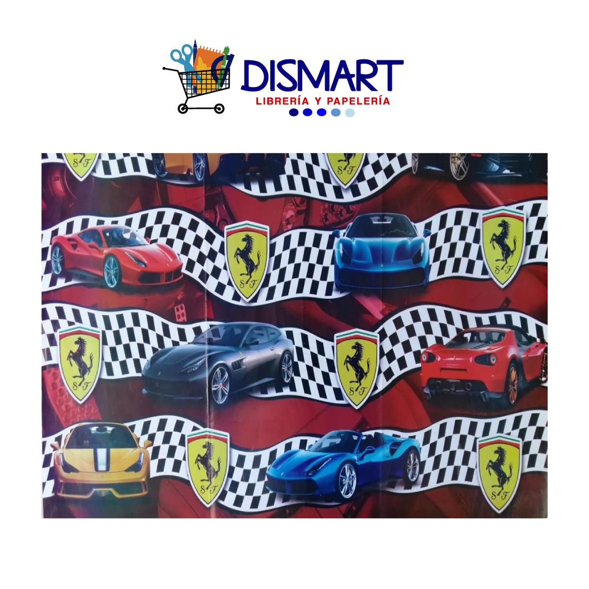 Papel Regalo Carro Ferrari