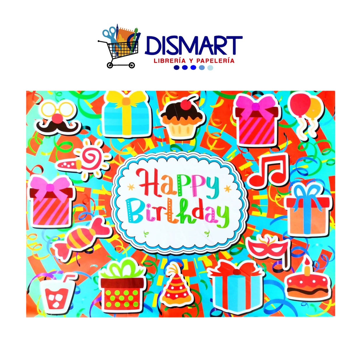 Papel Regalo Happy Birthday