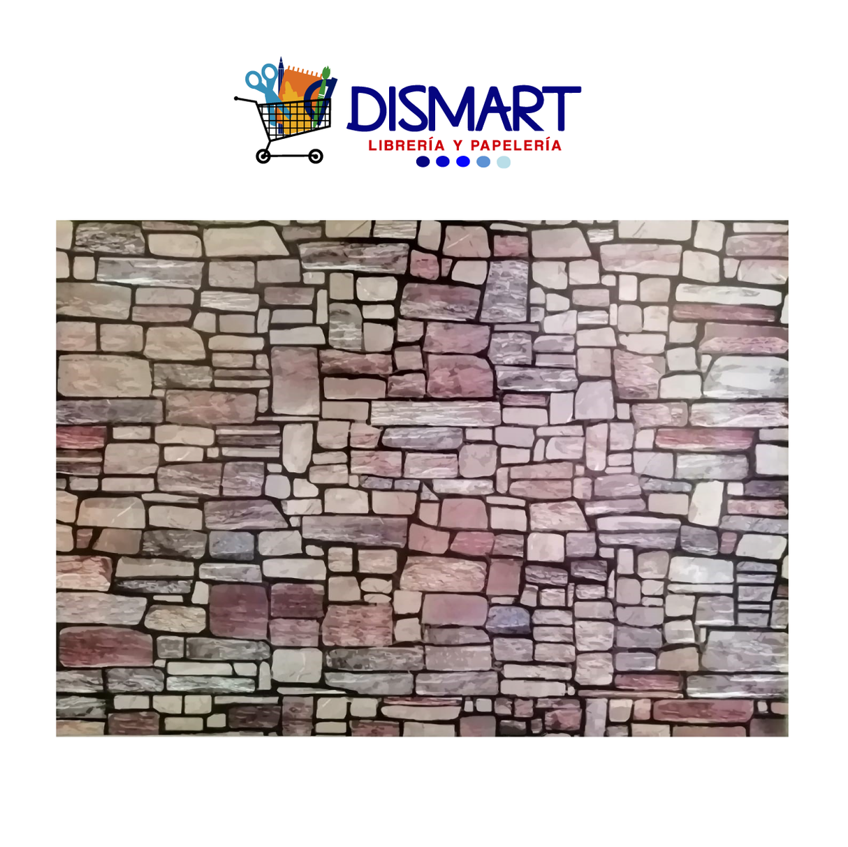 Papel Estampado Piedras Tipo Ladrillo