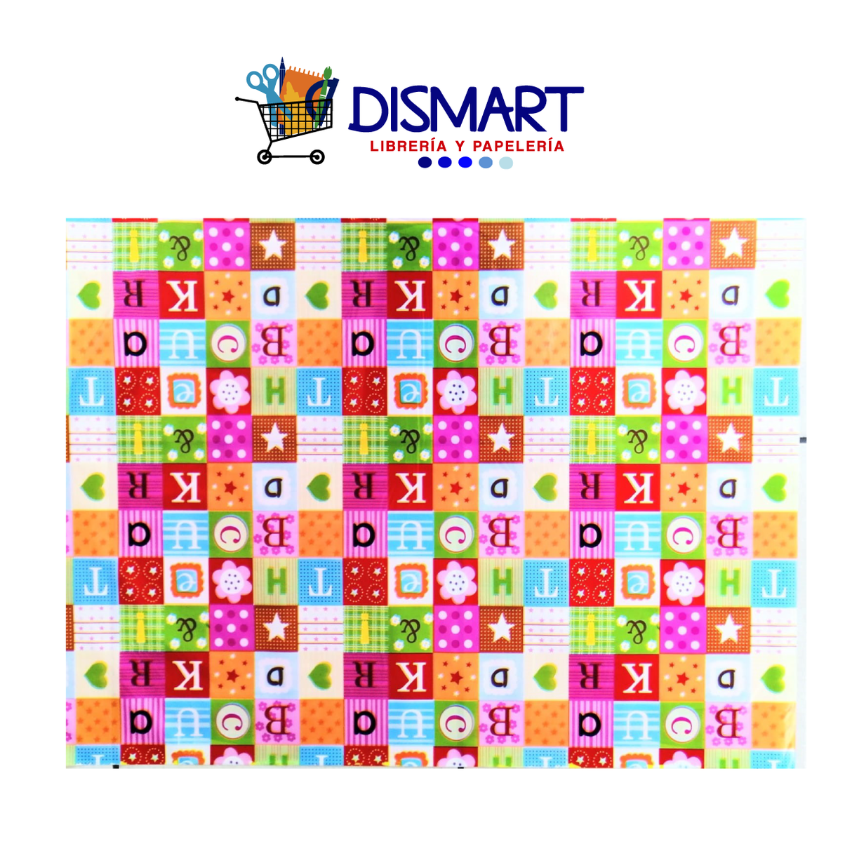 Papel Regalo Letras Colores