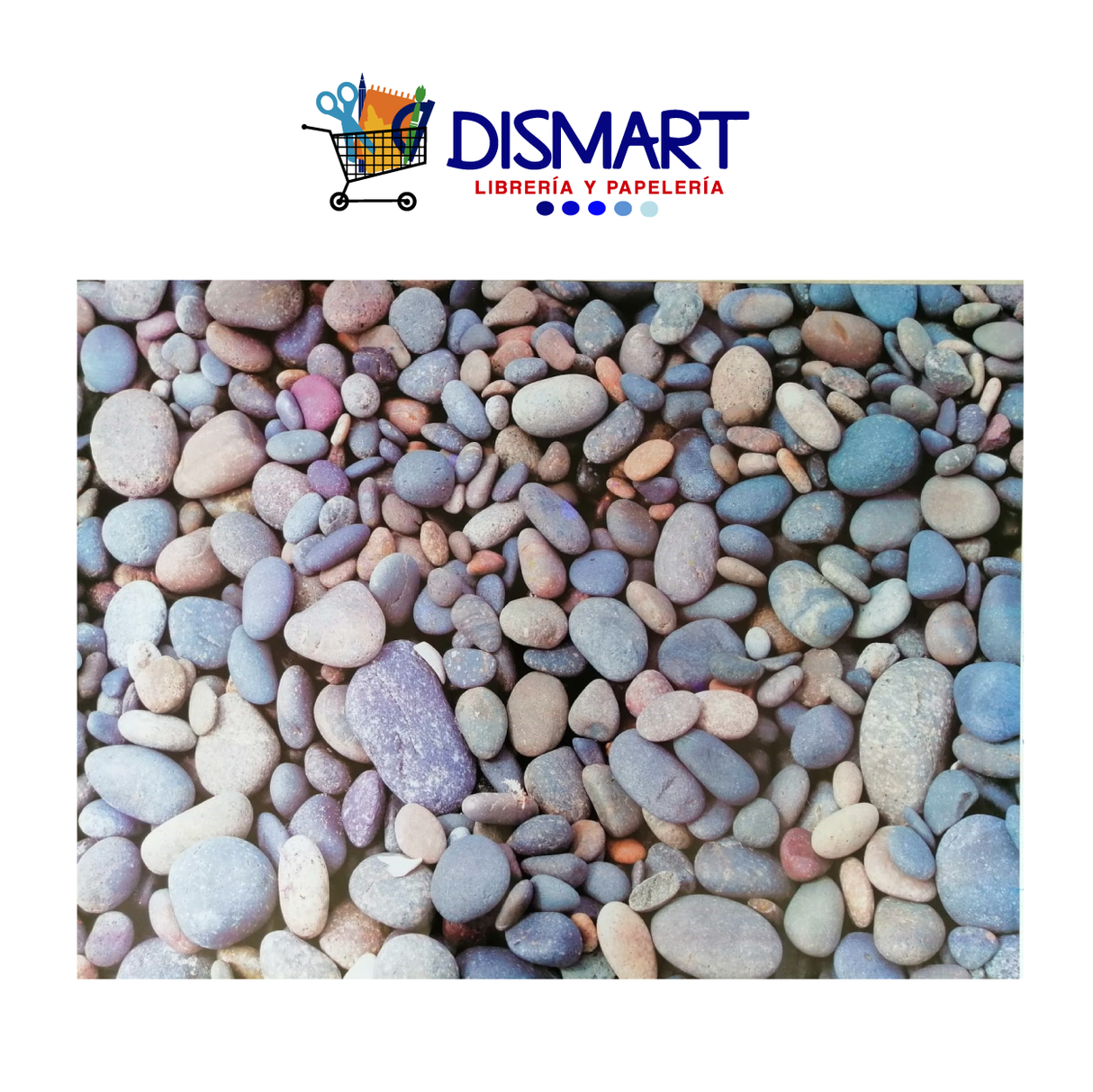 Papel Estampado Piedras Redondas
