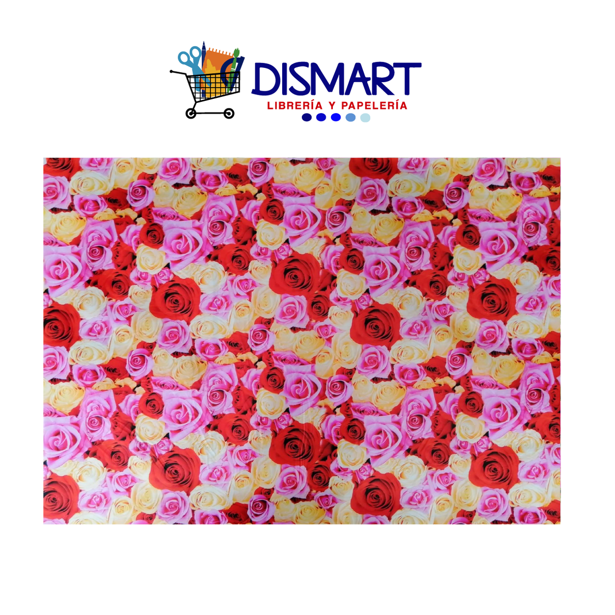 Papel Regalo Rosas Colores