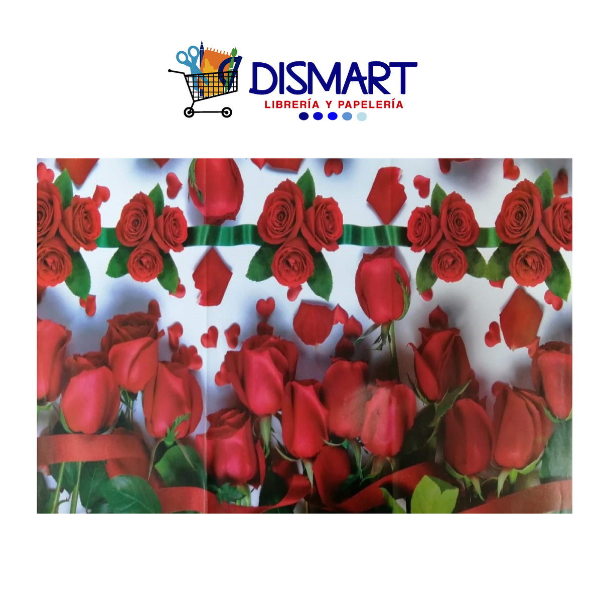 Papel Regalo Rosas Rojas