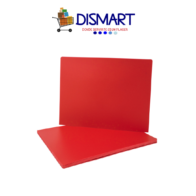 Pasta Plástica Solido Carta Rojo 50pcs Zebra