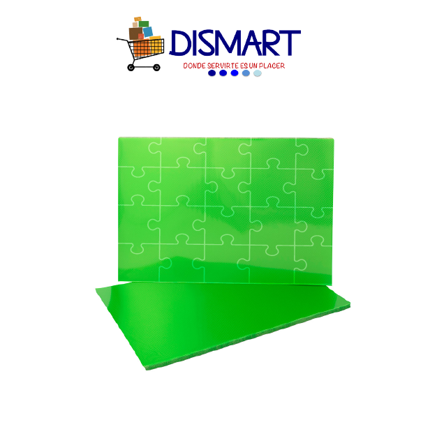 Pasta Plástica Rompecabeza Carta V. Neón 50pcs Zebra