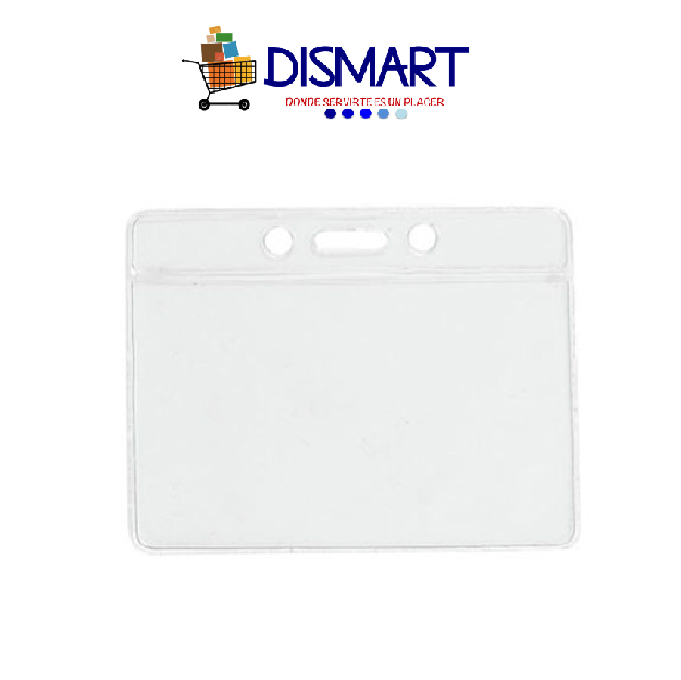 Porta Gafetes Plástico Con Cinta Horizontal
