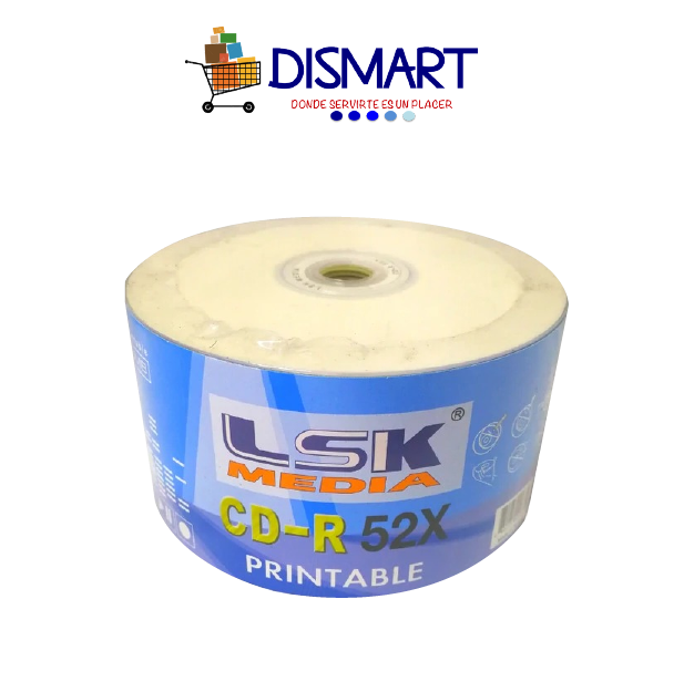 CD-R Caratula Imprimible. Vel. 52x. 700MB. 50pcs - LSK