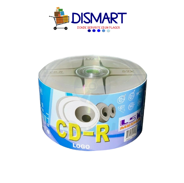 CD-R Caratula C/Logo Vel. 52x. 700MB. 50pcs - LSK