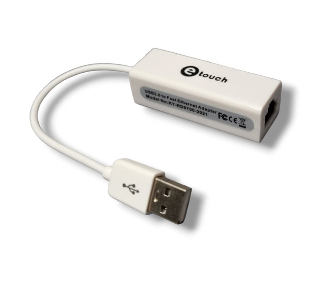 Adaptador usb 2.0 a rj45 10/100 etouch®