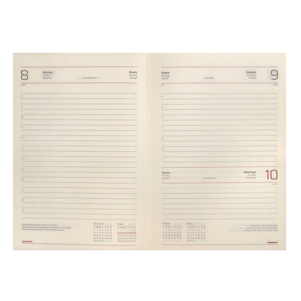 AGENDA 2027 DIARIA FAST BRACCIANO CD AZUL