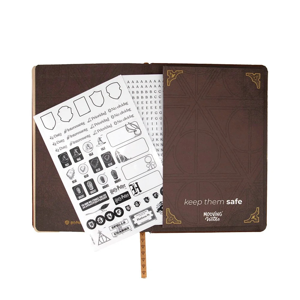 Libreta HARRY POTTER Tapa Dura 21 x 14.5 cm  96 Hojas MOOVING 1246222