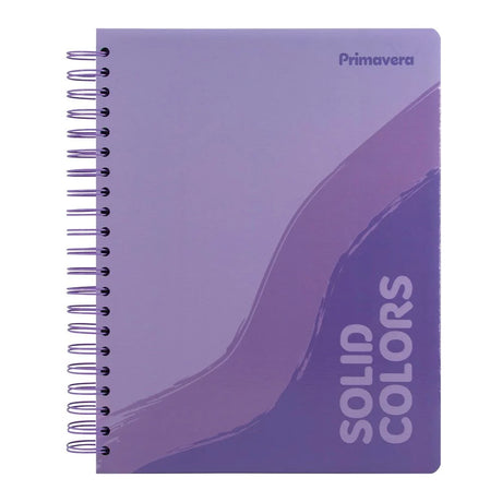 Cuaderno Espiral 200H Primavera Solid Pastel Multimaterias D.Anillo  Cuadriculado