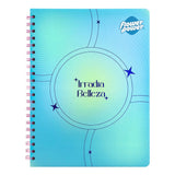 Cuaderno Espiral 100H Primavera Flower Power Doble Anillo Lineas