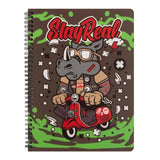 Cuaderno Espiral 100H Fast FLEX Masculino Lineas Doble Anillo