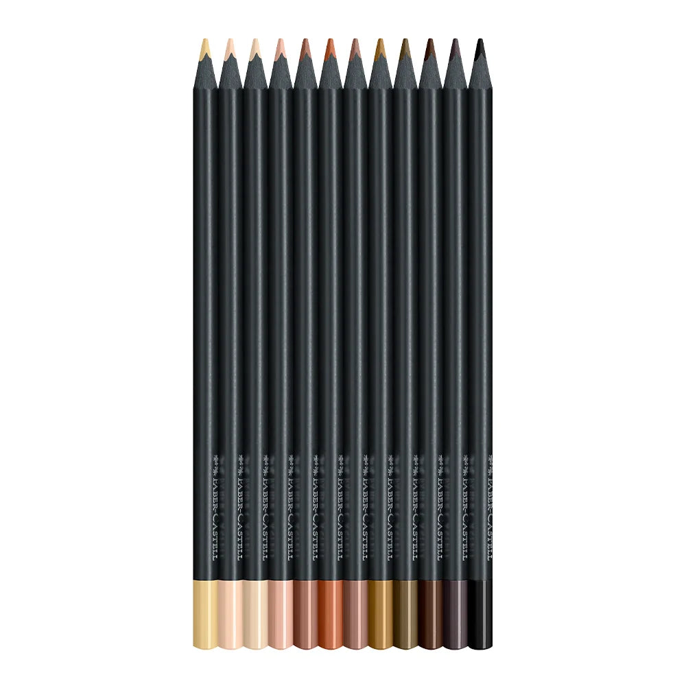 Crayón Faber-Castell SuperSoft 12 Tonos de Piel