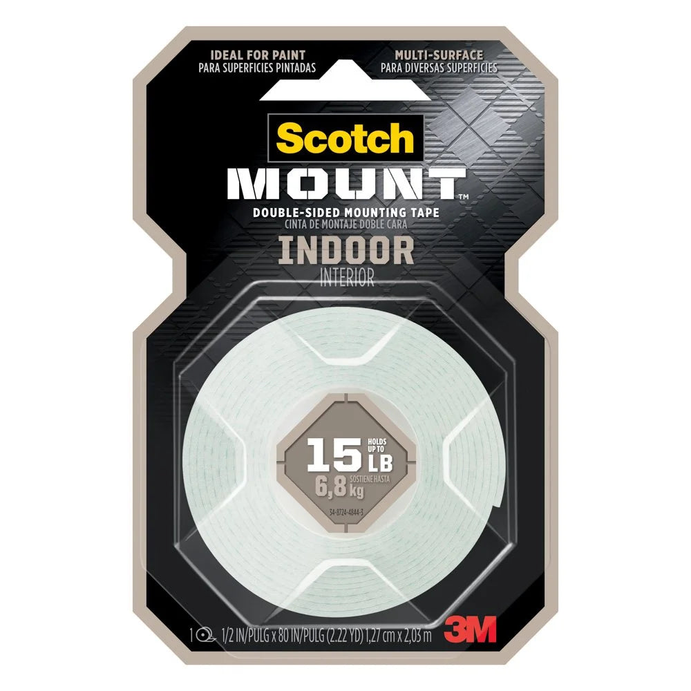 Cinta Adhesiva Mounting Tape Scotch 110H 1/2"X 80"15lbs