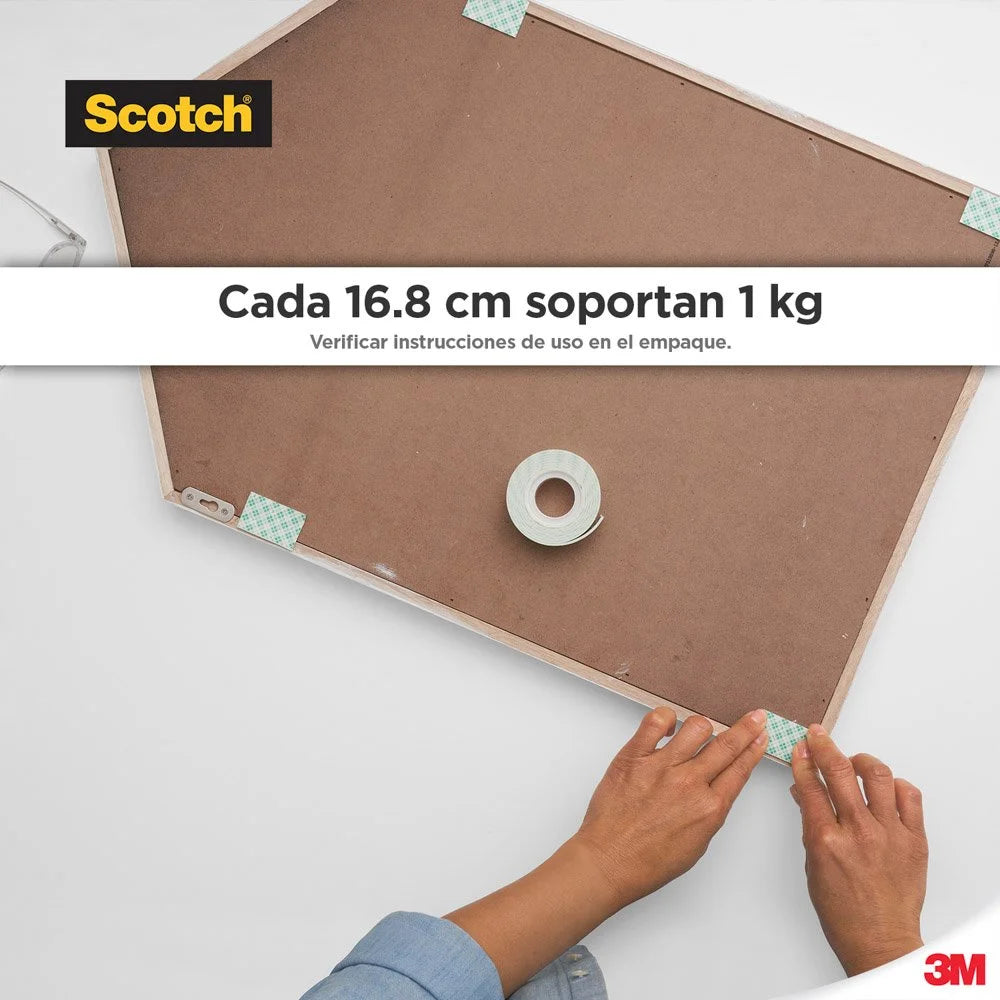 Cinta Adhesiva Mounting Tape Scotch 110H 1/2"X 80"15lbs