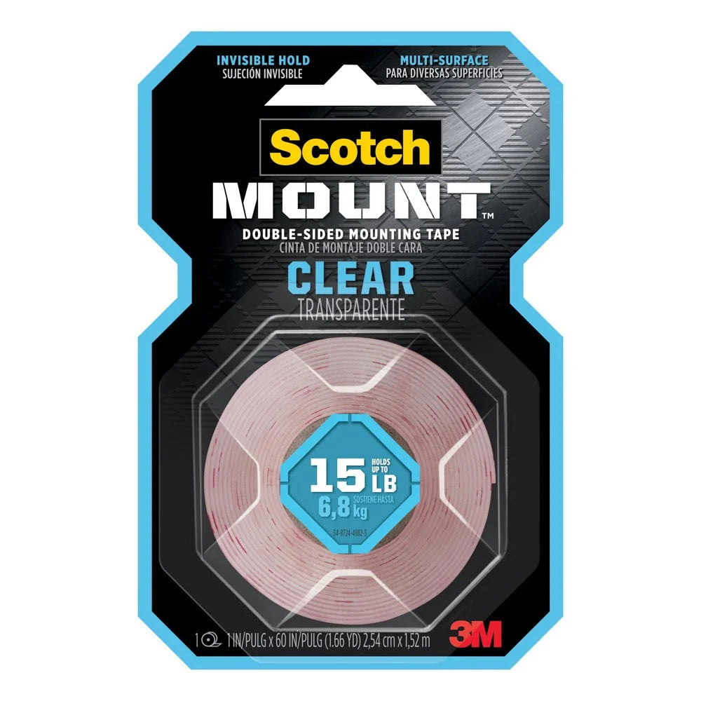Mounting Tape Scotch 410H Transparente 1 x 60" 15lb