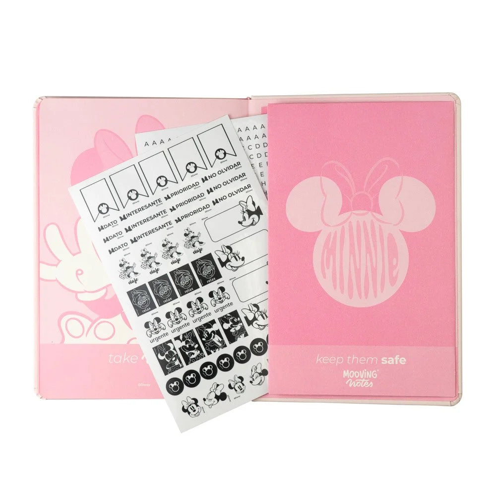 Libreta MINNIE MOUSETapa Dura Empastada 14,8 x 21 cm MOOVING 1246131