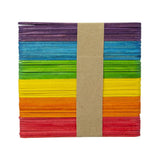 Paleta de Madera Fast Delgada Colores 100 pcs