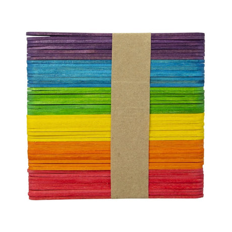 Paleta de Madera Fast Delgada Colores 100 pcs