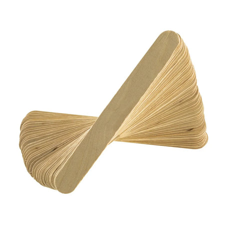 Paleta de Madera Fast Jumbo Ancho Natural 100pcs.