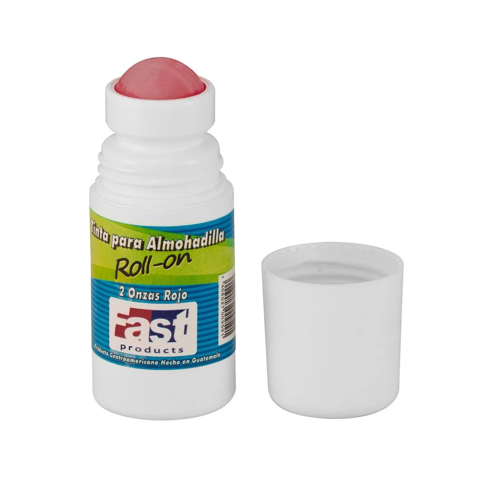 Tinta para Almohadilla Fast Roll On 2oz/60ml Rojo