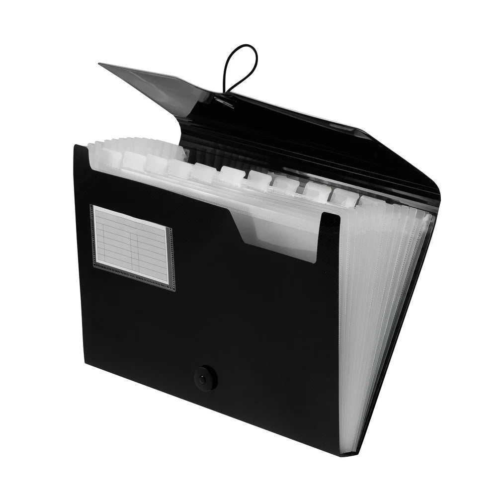 Archivador Expandible Beauton Carta 12 div. Negro