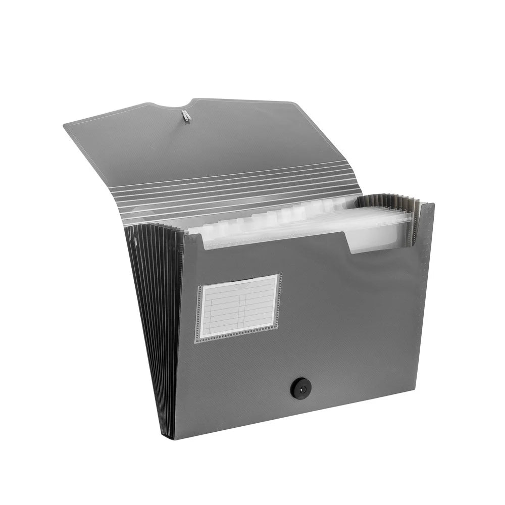 Archivador Expandible Beauton Carta 12 div. Gris Plata