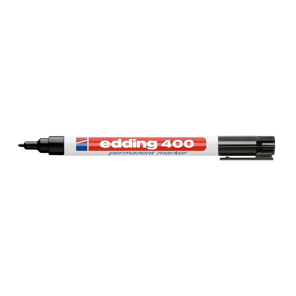 Marcador Permanente Edding 400 Punta Fina Negro