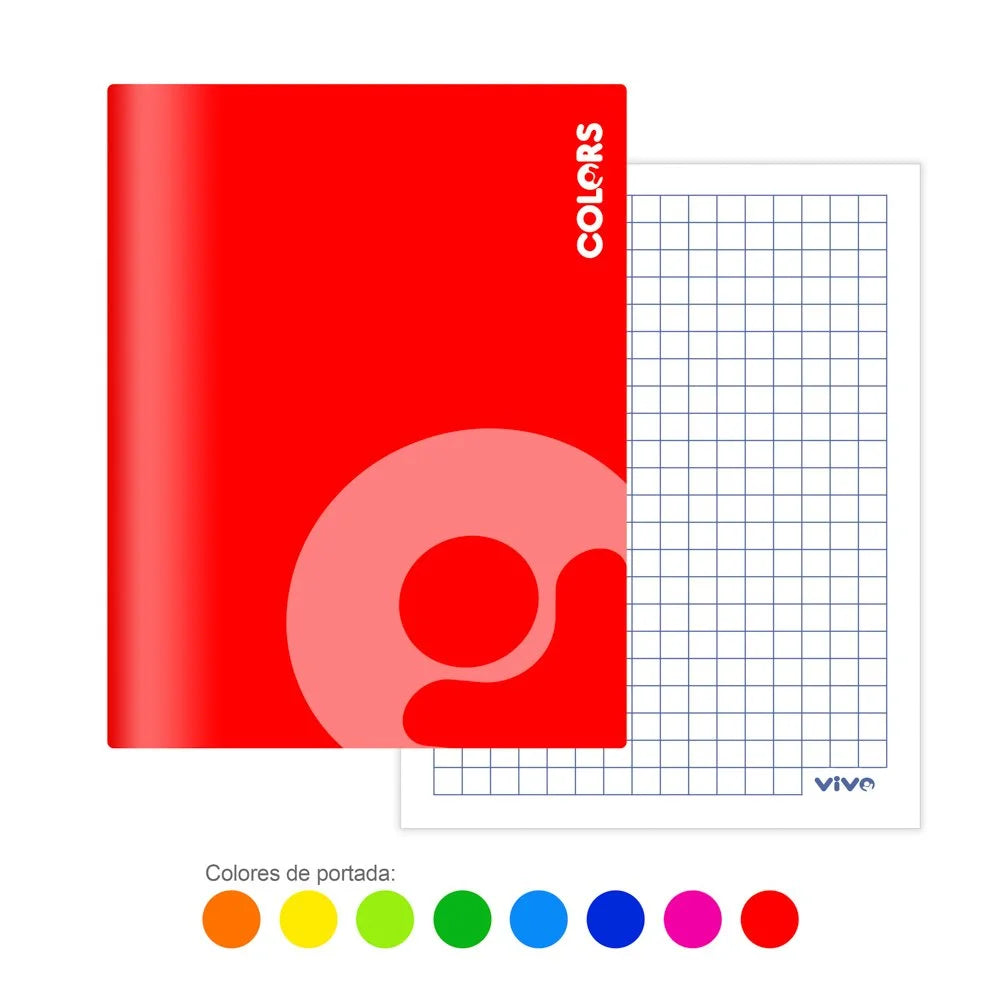 Cuaderno Engrapado Vivo 239972  100H  Cuadros