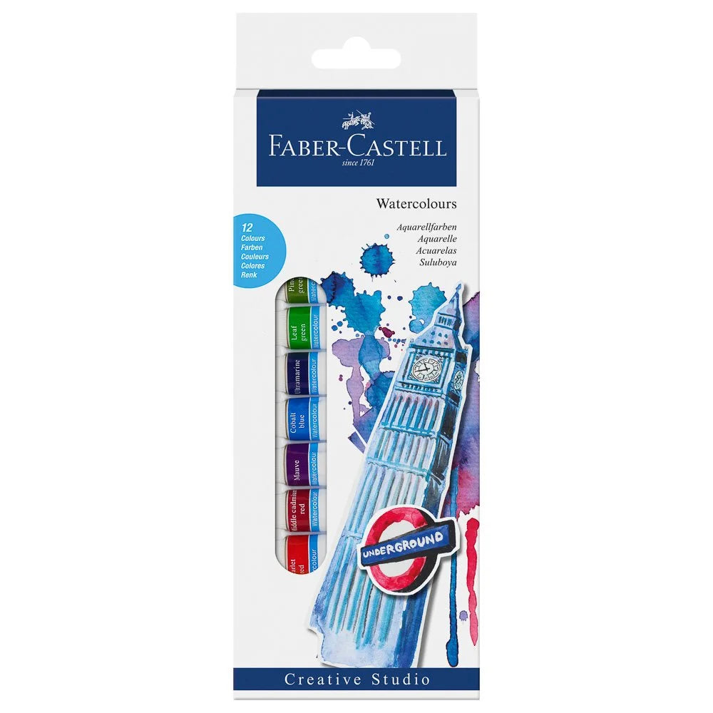 Acuarela tubo 12col. profesional Faber Castell