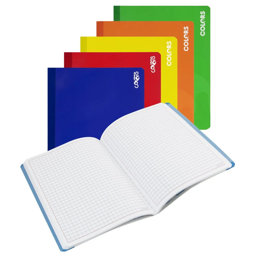Cuaderno Cosido 100H Vivo 239986 Grande Cuadros