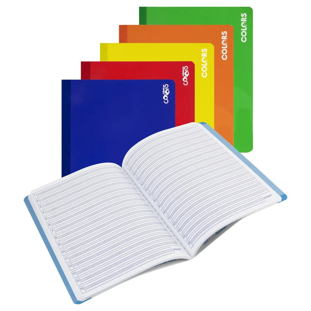 Cuaderno Cosido 100H Vivo 239987 Grande Doble Lineas