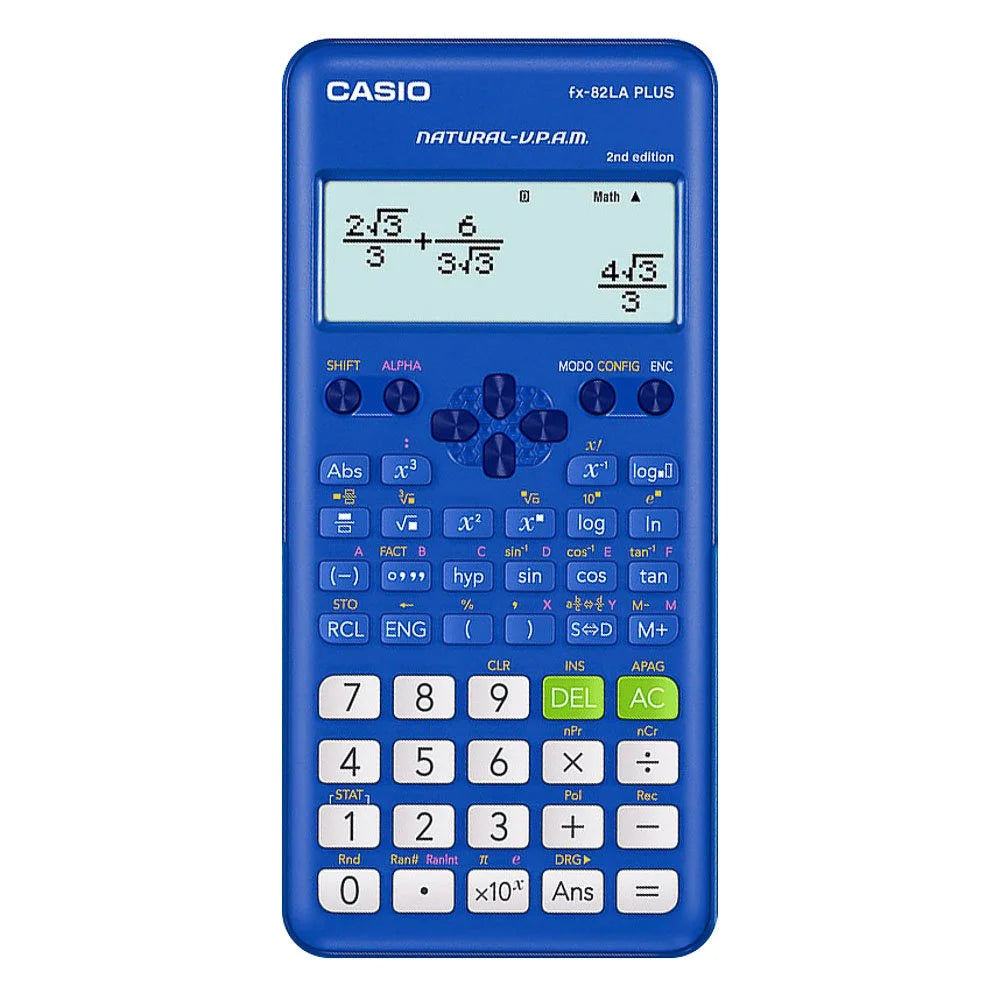 CALCULADORA CIENTIFICA CASIO FX-82LA PLUS-2-BU 252F AZUL