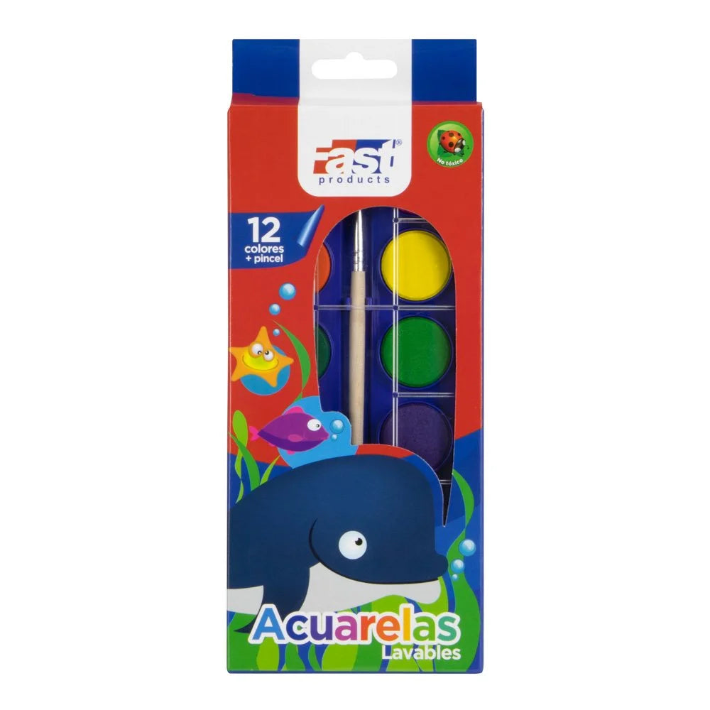 Acuarela Fast AC01 12c Pastillas