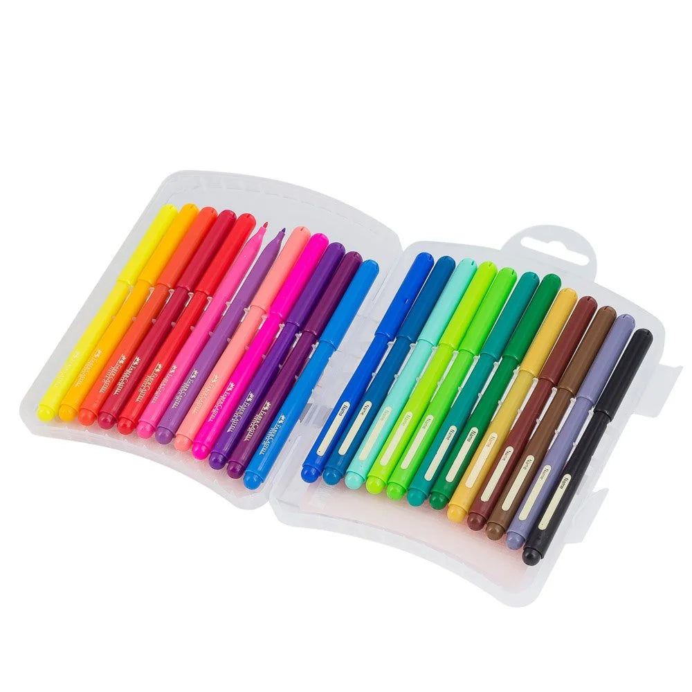 Marcador Estuche Plastico Faber Castell 555317 24c Delgado
