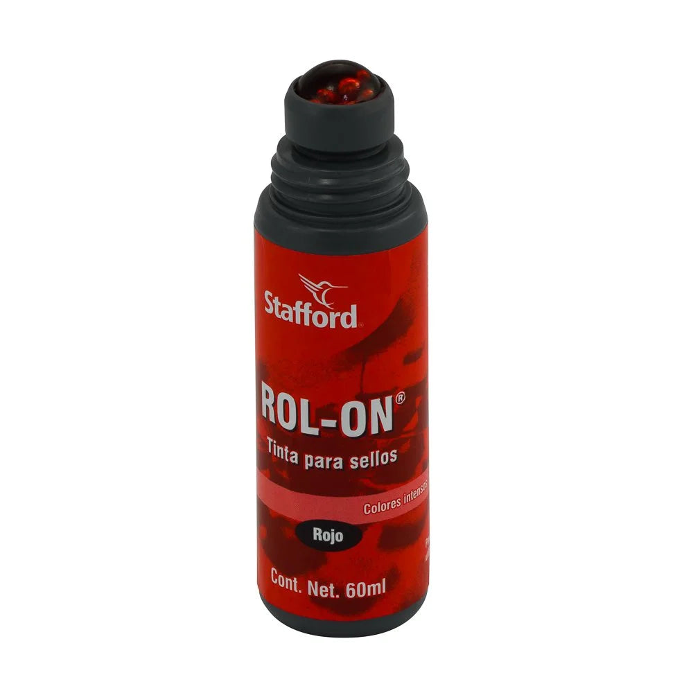 Tinta para Almohadilla Stafford Roll On 2oz (60ml) Rojo