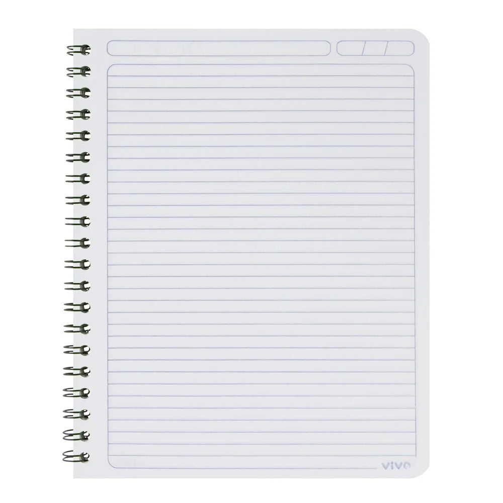 Cuaderno Espiral 100H Vivo 239956 Lineas Doble Anillo