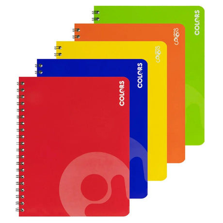 Cuaderno Espiral 100H Vivo 239957 Cuadros 5mm Doble Anillo