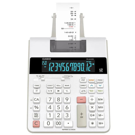 CALCULADORA/ SUMADORA CASIO FR-2650RC-WE 12D