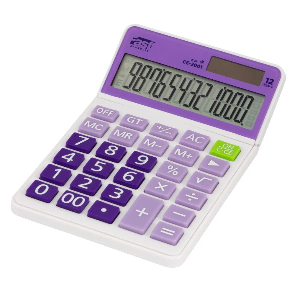 CALCULADORA DE ESCRITORIO FAST CE-2001 12D LILA