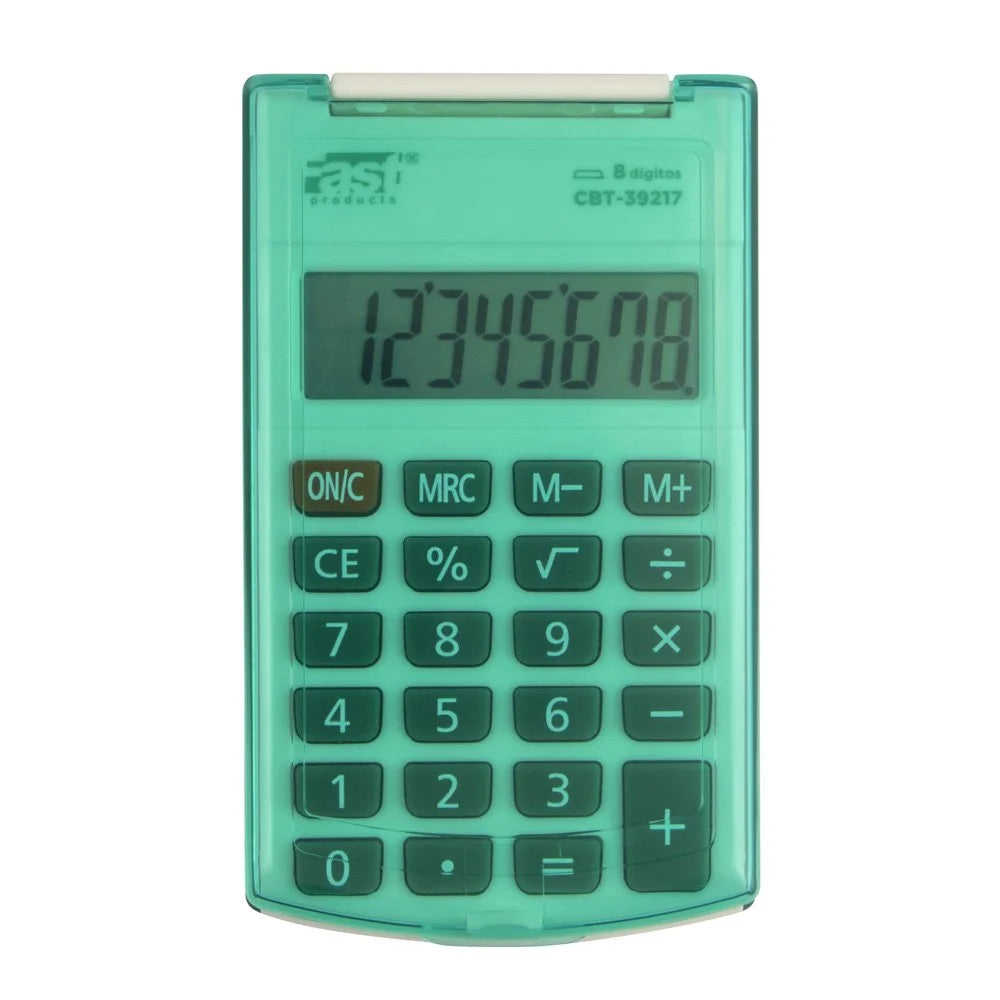 CALCULADORA DE BOLSILLO FAST CBT-39217 8 DIGITOS VERDE