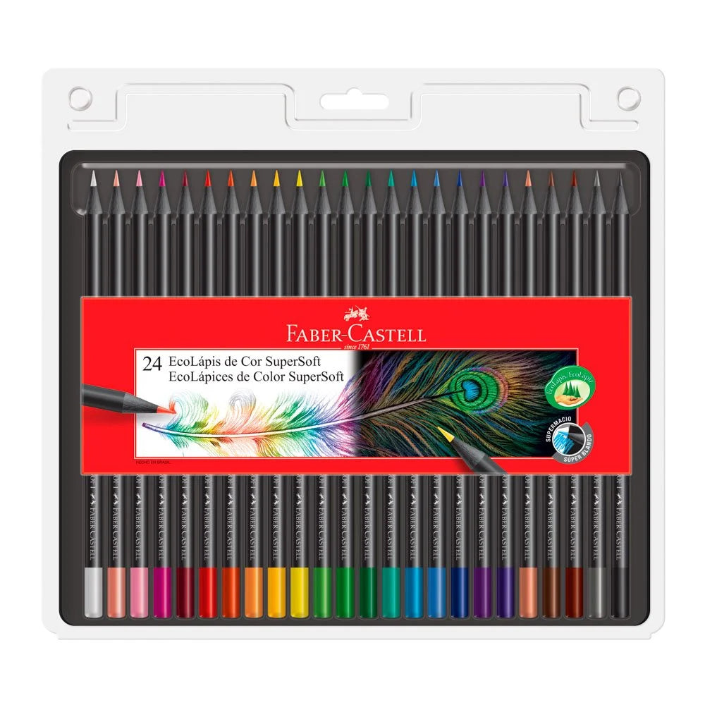 Crayon Madera 24c Largo SuperSoft Faber Castell