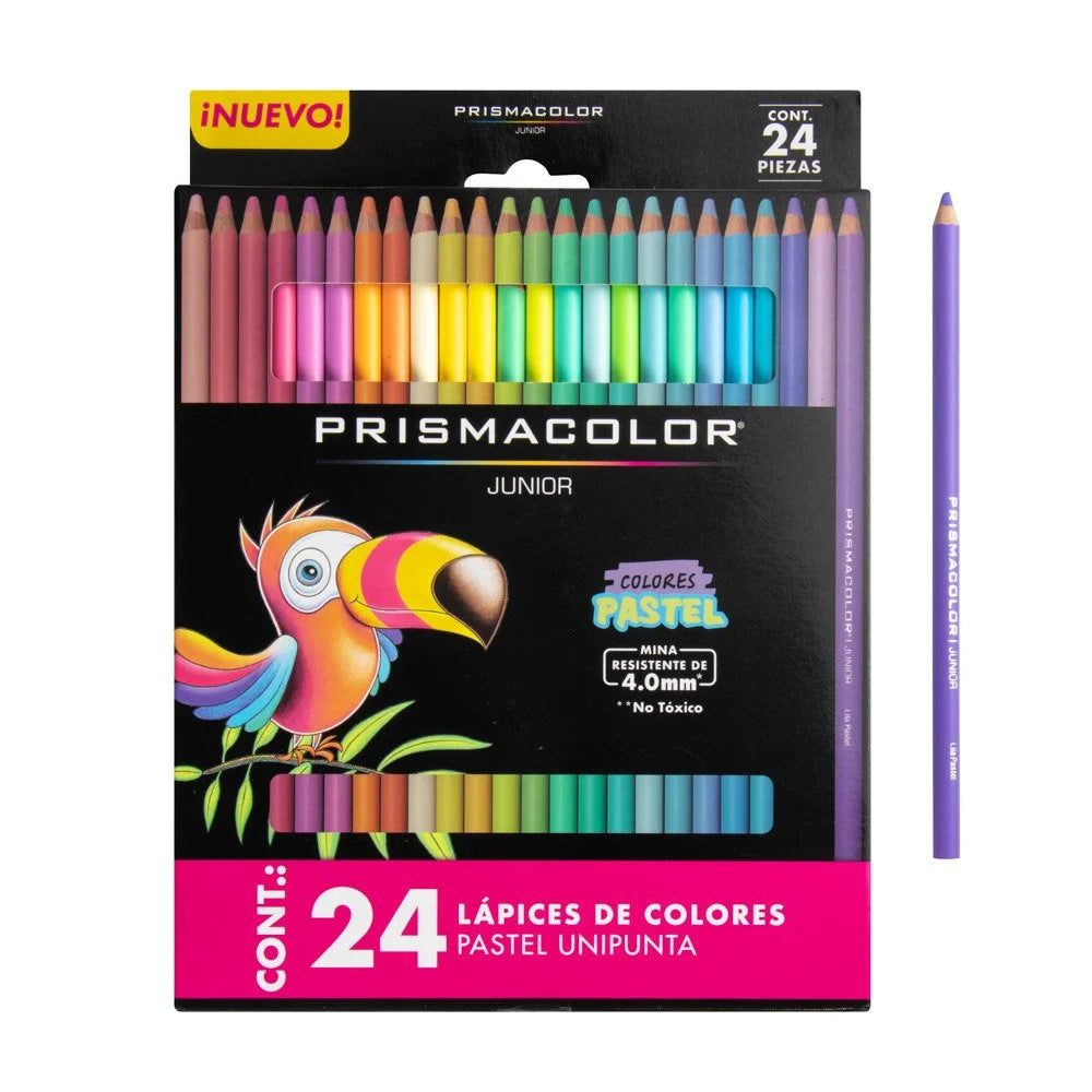 Crayon de Madera Prismacolor Junior 2135893 Pastel 24 Colores