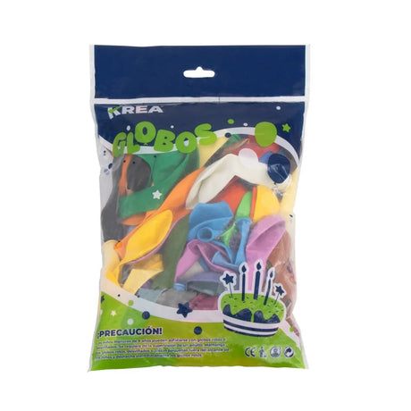 Globo Latex Standar Krea 10" Bolsa de 25pcs Colores Surtidos