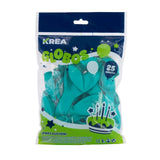 Globo Latex Standar Krea 10" Bolsa de 25pcs Aqua