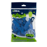 Globo Latex Standar Krea 10" Bolsa de 25pcs Azul