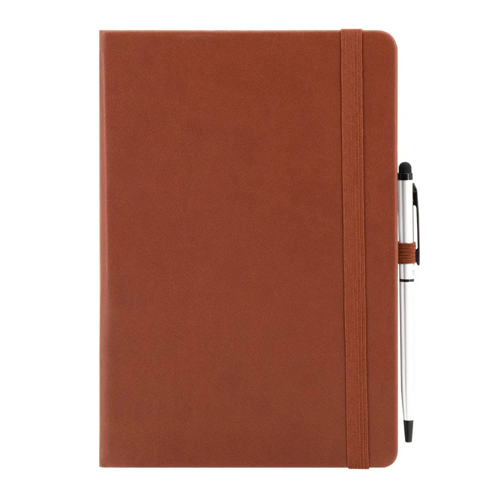 Libreta DIDEX KALIPO Tapa Dura 14,8 x 21 cm 96 Hojas Cuero Marron