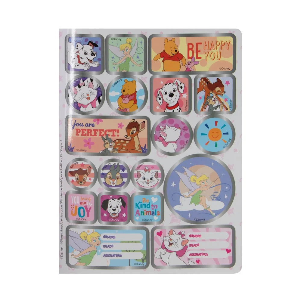 Cuaderno Cosido 100H Primavera Disney Niñas Lineas